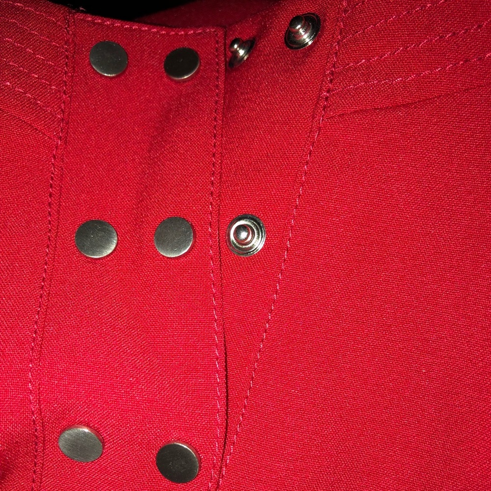 Lark & Ro NWT sleeveless snap front shift dress - Picture 8 of 8